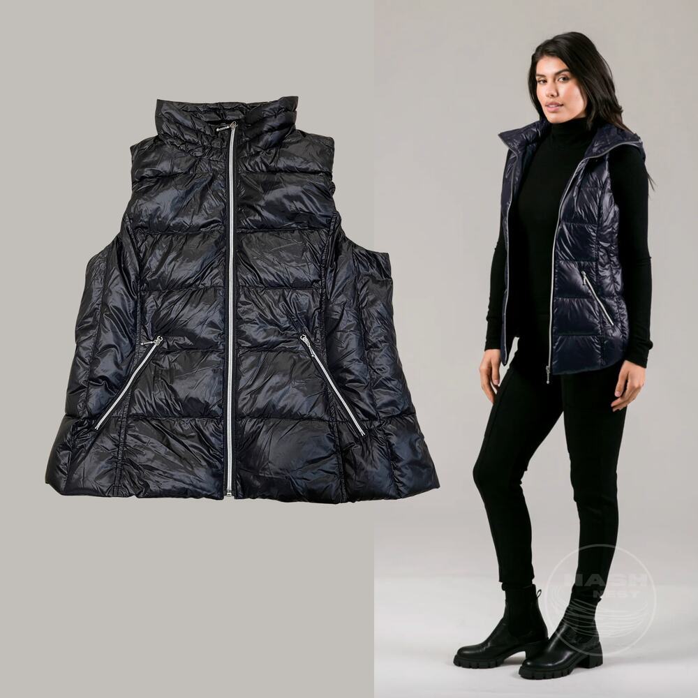 My Anorak Short Black Duck Down Quilted Vest | XL, Streetwear Puffer NWT